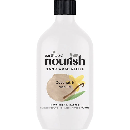 Earthwise Nourish Hand Wash Coconut & Vanilla 900ml EARTHWISE