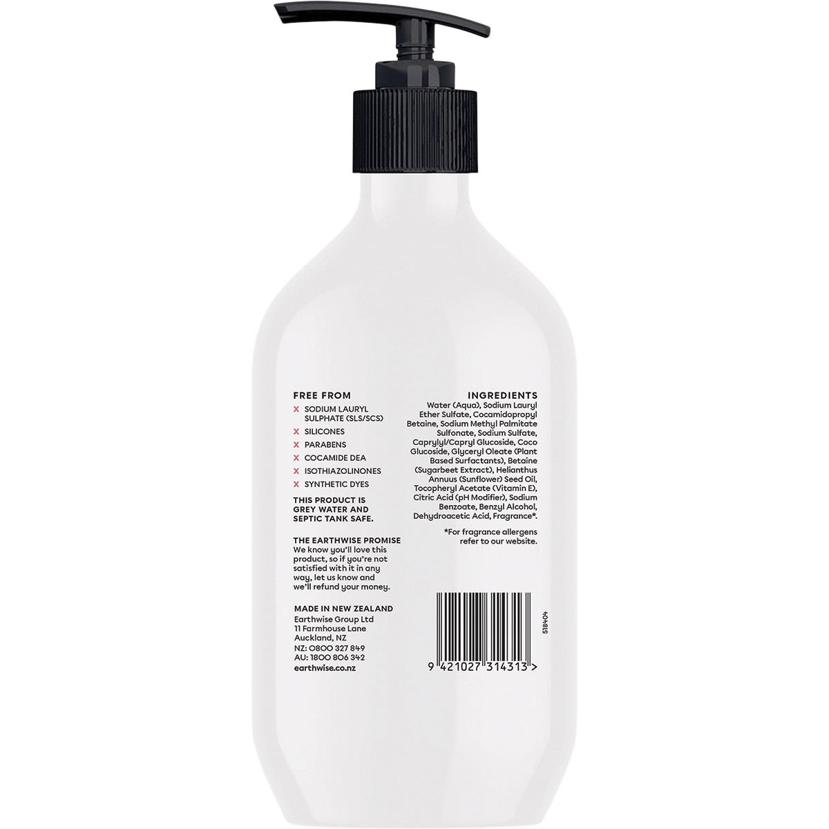 Earthwise Nourish Hand Wash Berry Blossom 450ml EARTHWISE