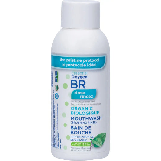 ESSENTIAL OXYGEN Toothpaste/Mouthwash Brushing Rinse - Peppermint 88ml ESSENTIAL OXYGEN