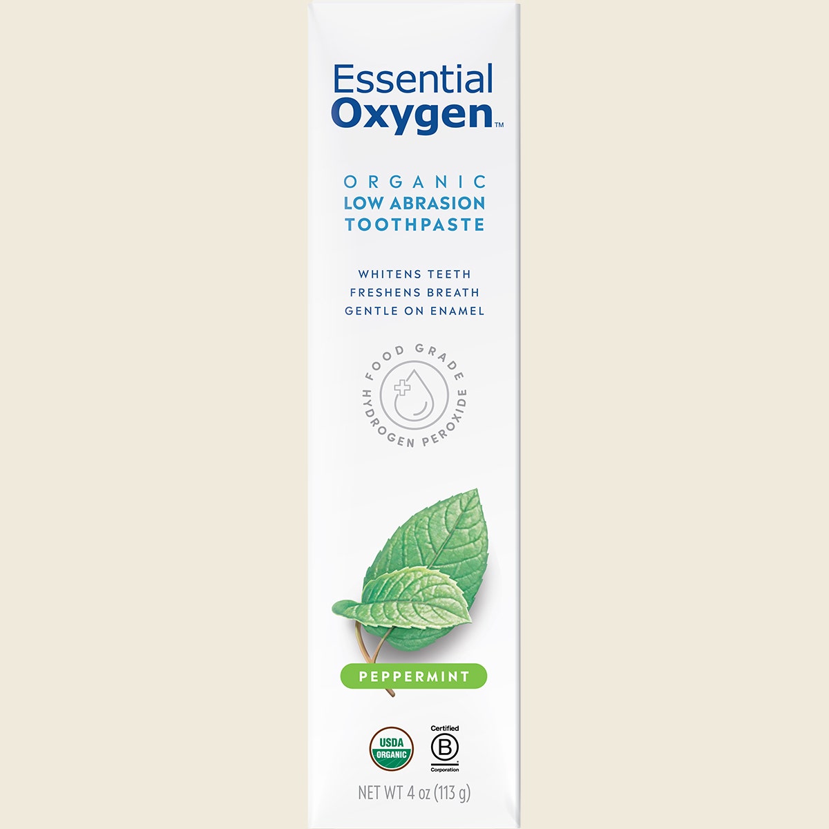Essential Oxygen Toothpaste Peppermint 113g