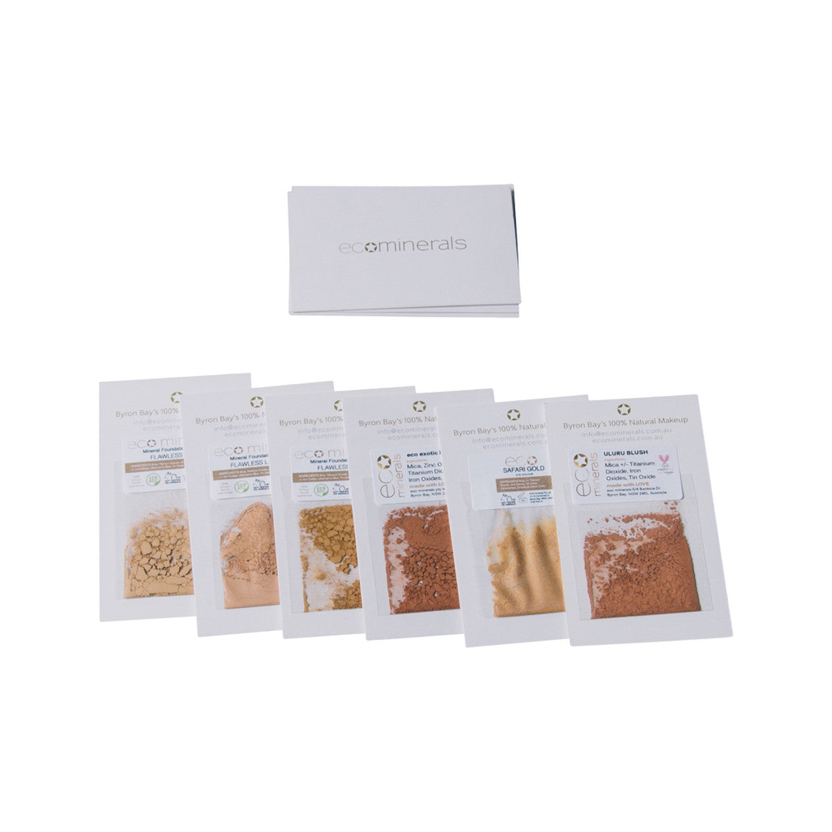 Eco Minerals Mineral Makeup Sample Set Matte Finish Light Fair - Cutprice Online