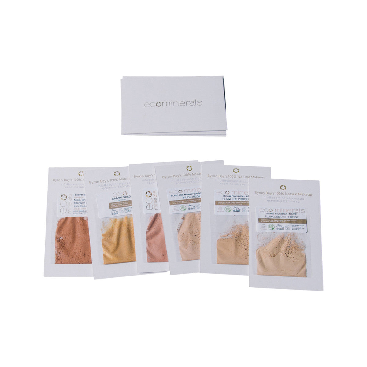 Eco Minerals Mineral Makeup Sample Set Matte Finish Medium Tanned - Cutprice Online