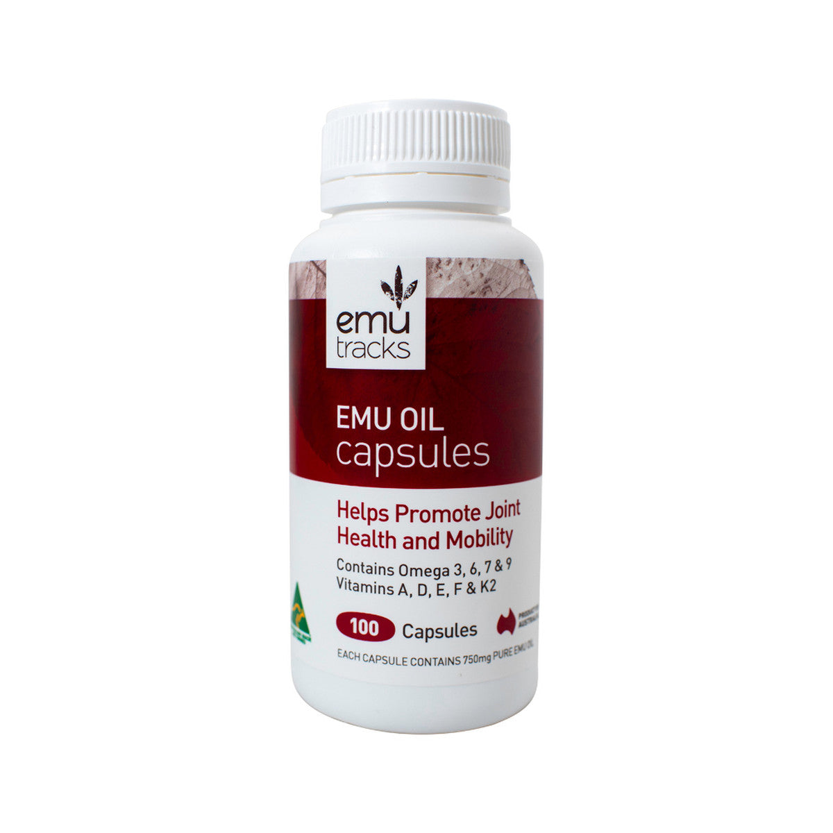 Emu Tracks Emu Oil 750mg Capsules 100c - Cutprice Online