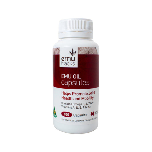 Emu Tracks Emu Oil 750mg Capsules 100c - Cutprice Online