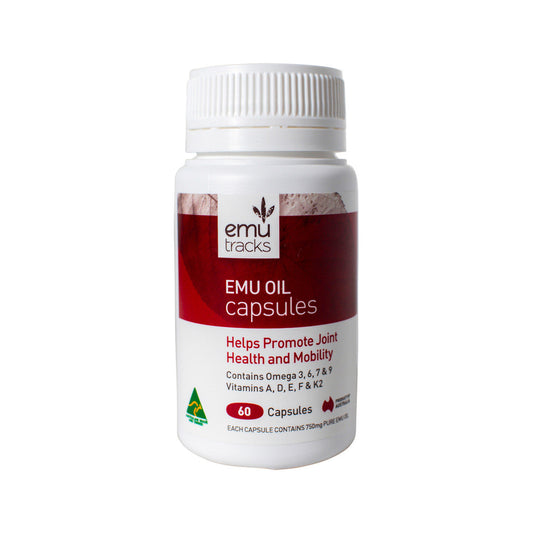 Emu Tracks Emu Oil 750mg Capsules 60c - Cutprice Online