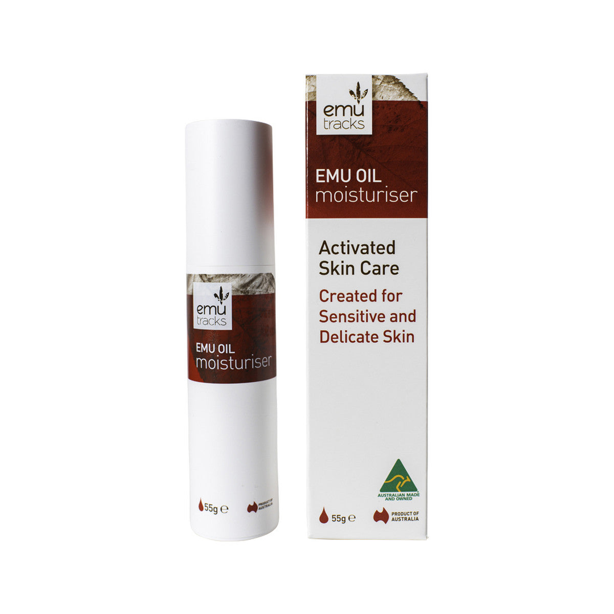 Emu Tracks Emu Oil Moisturiser (Activated Skin Care for Sensitive & Delicate Skin) 55g - Cutprice Online