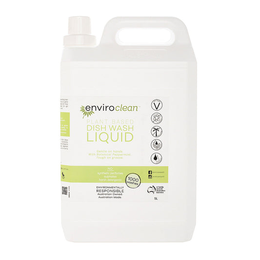 EnviroClean Plant Based Dish Wash Liquid (botanical peppermint) Liquid 5L - Cutprice Online