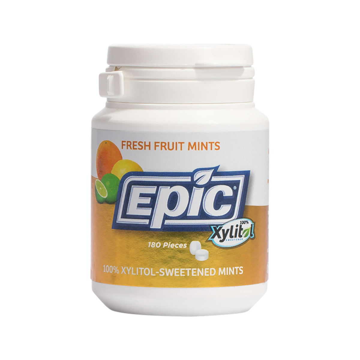 Epic Xylitol (Sugar-Free) Mints Fresh Fruit 180 Piece Tub - Cutprice Online