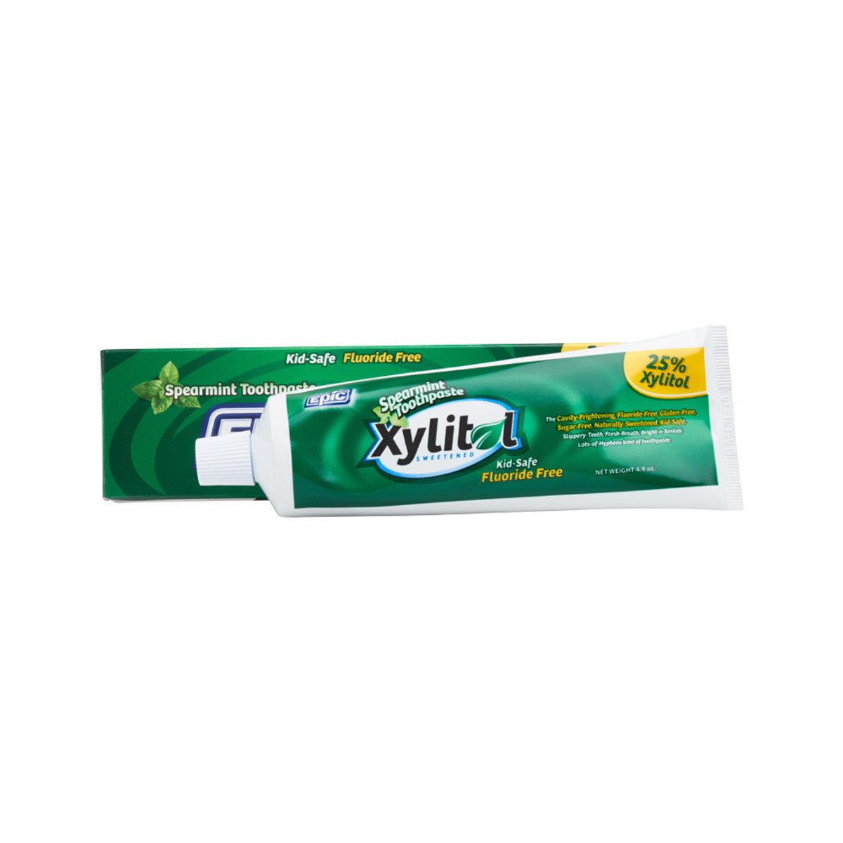 Epic Spearmint Toothpaste with Xylitol (Fluoride Free) 4.9oz - Cutprice Online