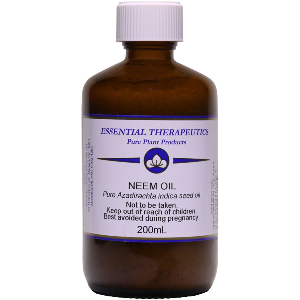 Essential Therapeutics Vegetable Oil Neem 200ml - Cutprice Online