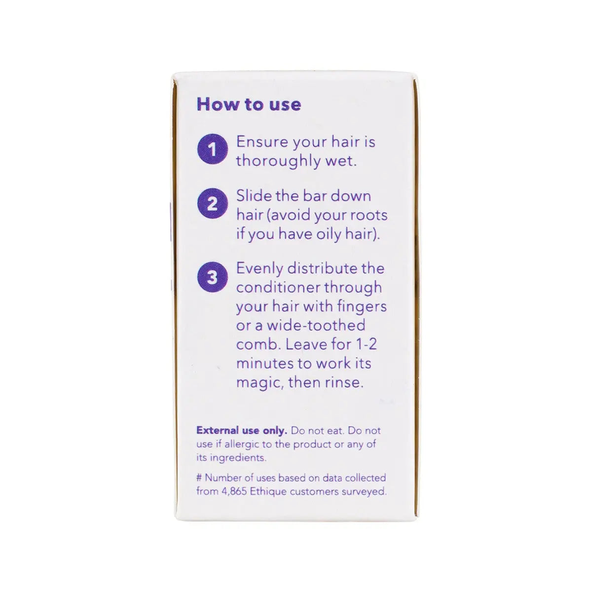 ETHIQUE Solid Conditioner Bar Tone It Down - Purple 60g ETHIQUE