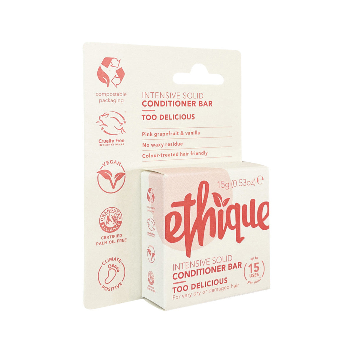 Ethique Bar Conditioner Intensive Solid Too Delicious (For Very Dry Or Damaged Hair) 15g - Cutprice Online