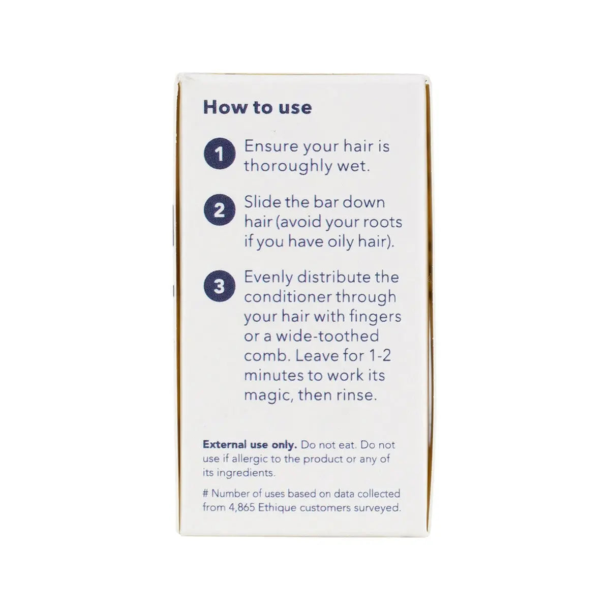 ETHIQUE Solid Conditioner Bar Wonderbar - Oily Or Normal Hair 60g ETHIQUE