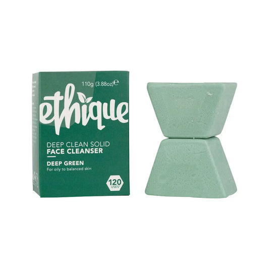 ETHIQUE Solid Face Cleanser Bar Deep Green 100g ETHIQUE