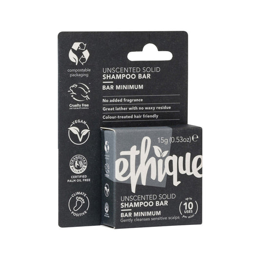 Ethique Bar Shampoo Solid Bar Minimum (Gently Cleanses Sensitive Scalps) Unscented 15g - Cutprice Online
