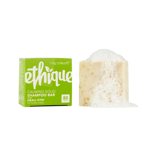ETHIQUE Solid Shampoo Bar Heali Kiwi - For Touchy Scalps 110g ETHIQUE