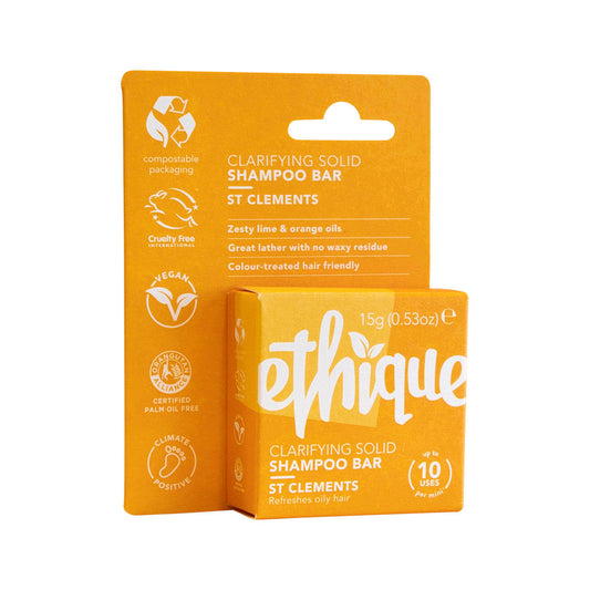 Ethique Bar Shampoo Clarifying Solid St Clements (Refreshes Oily Hair) 15g - Cutprice Online