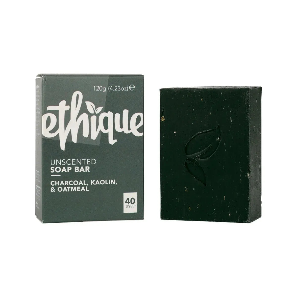 ETHIQUE Solid Bodywash Bar Charcoal, Kaolin & Oatmeal 120g ETHIQUE