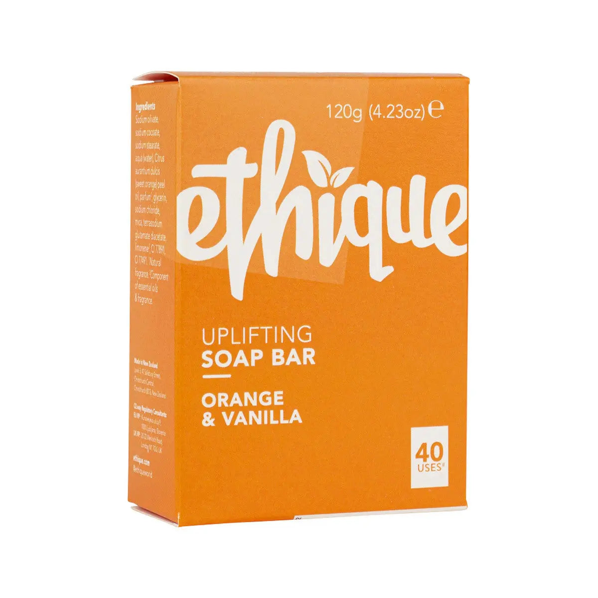 ETHIQUE Solid Bodywash Bar Sweet Orange & Vanilla 120g ETHIQUE