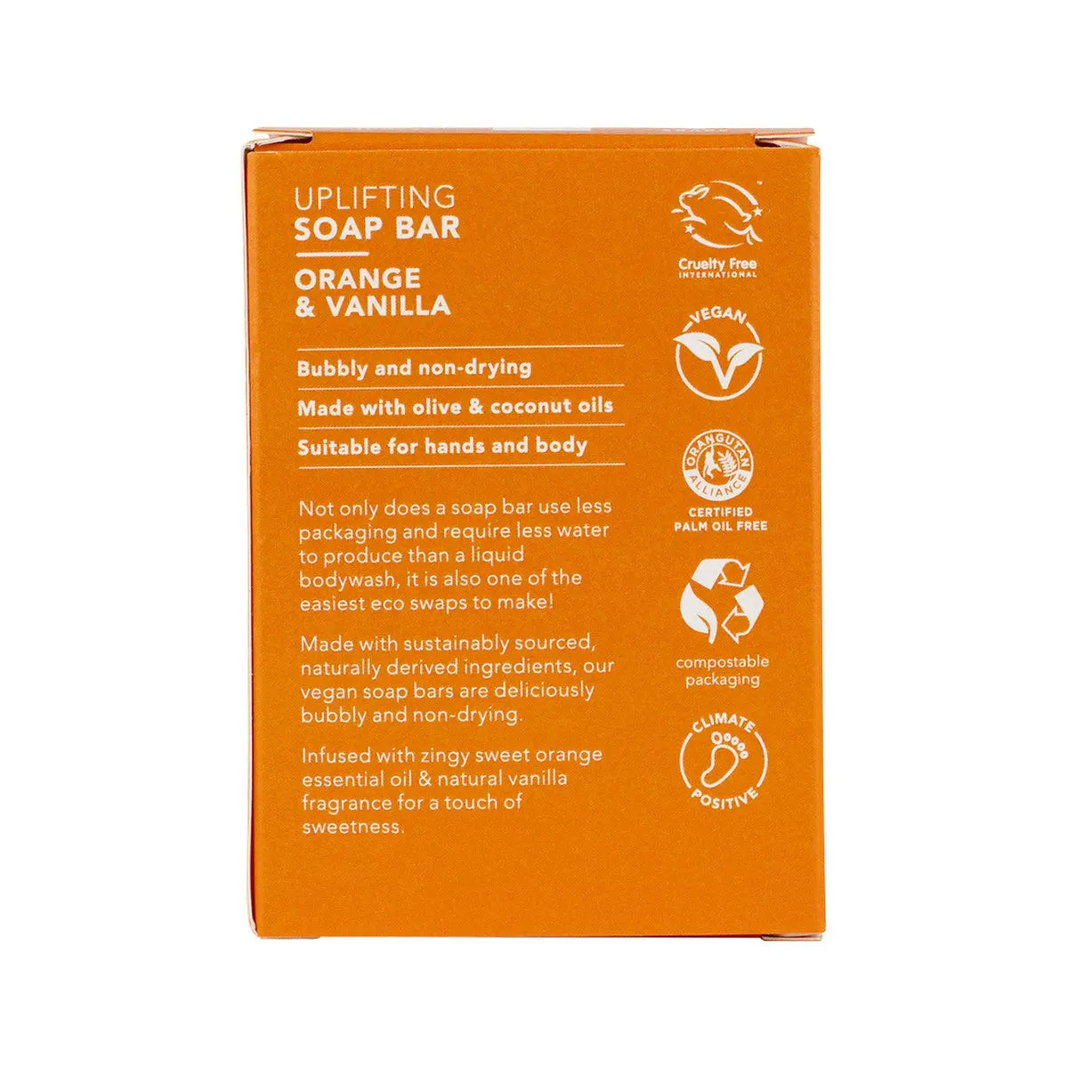 ETHIQUE Solid Bodywash Bar Sweet Orange & Vanilla 120g ETHIQUE
