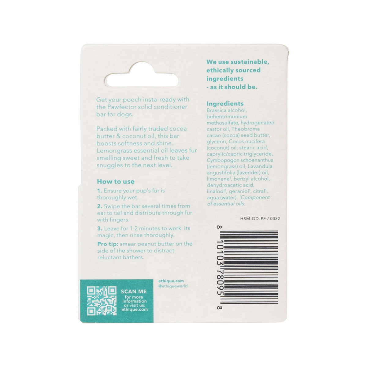 Ethique Dog Bar Conditioner Solid Pawfector 15g - Cutprice Online