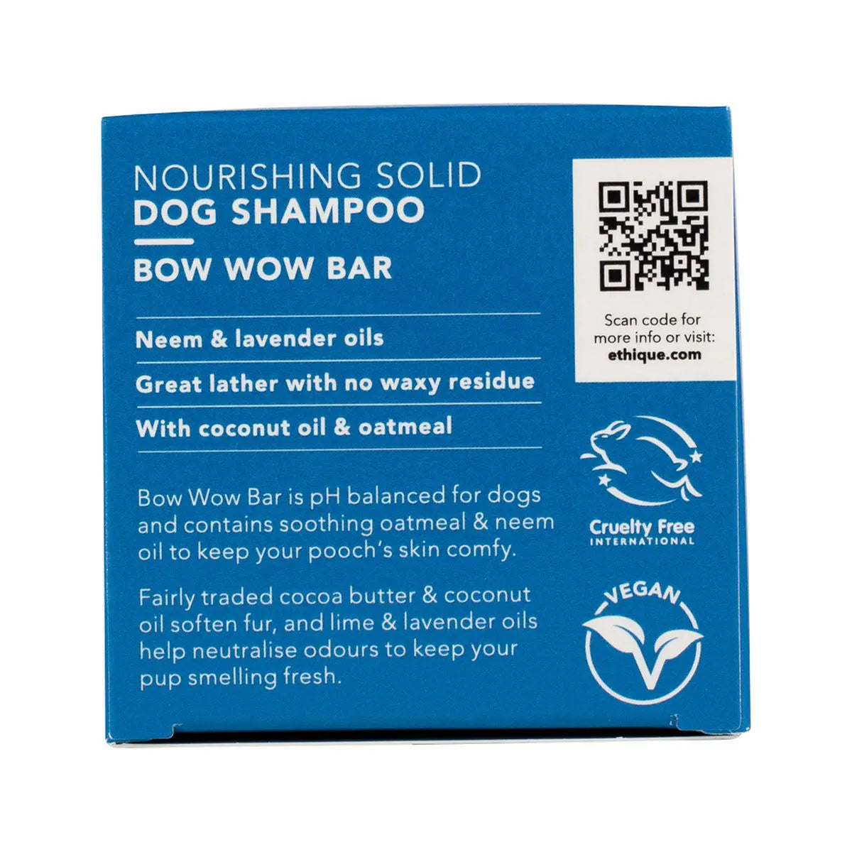 ETHIQUE Dogs Solid Shampoo Bow Wow Bar 110g ETHIQUE