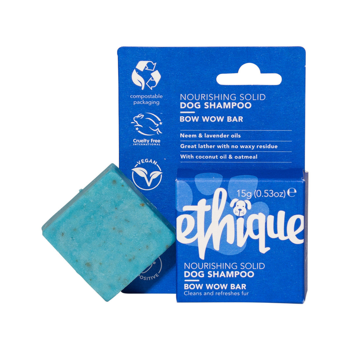 Ethique Dog Bar Shampoo Solid Bow Wow Bar 15g - Cutprice Online