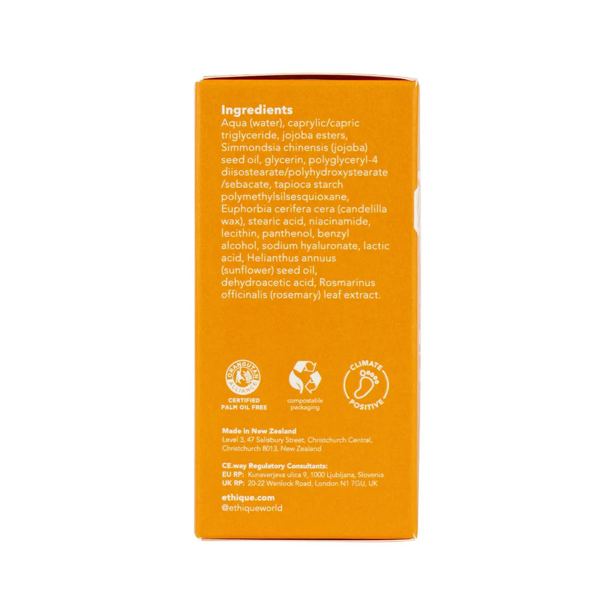ETHIQUE Solid Face Cream Tube Quench - Balancing 65g ETHIQUE