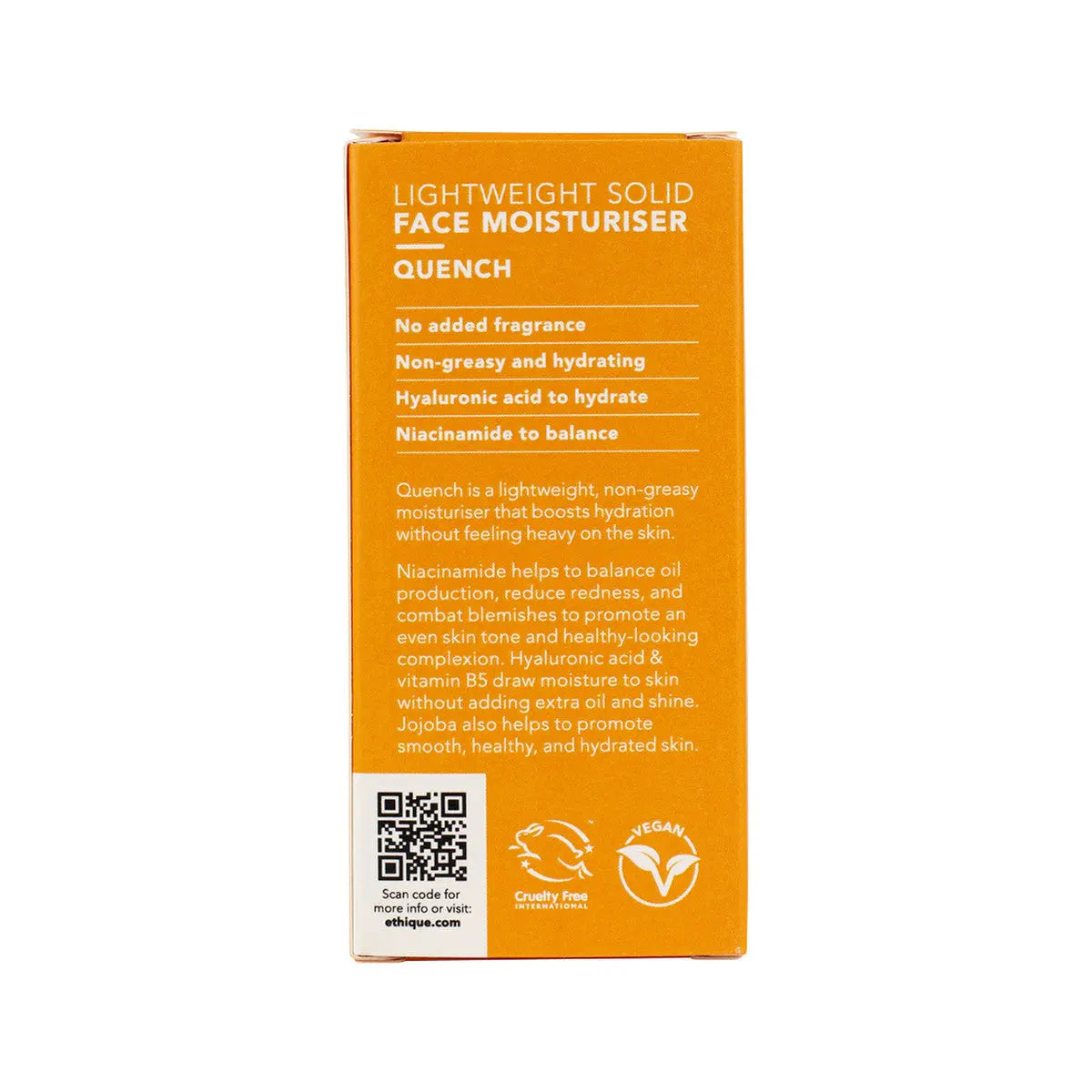 ETHIQUE Solid Face Cream Tube Quench - Balancing 65g ETHIQUE