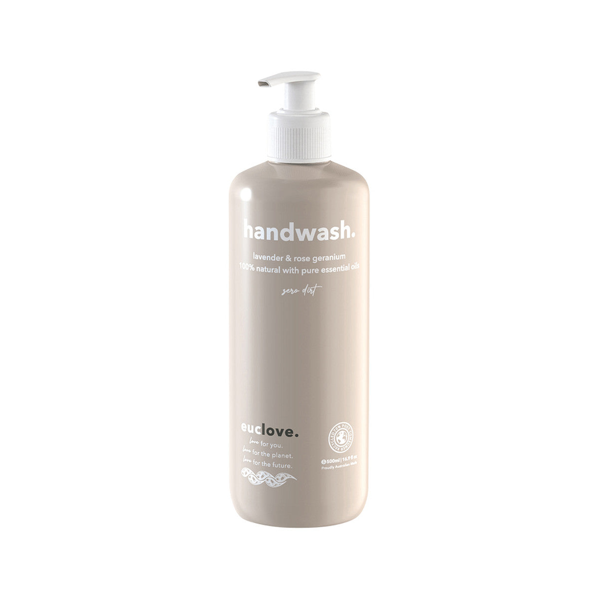 Euclove Hand Wash Lavender & Rose Geranium Pump 500ml EUCLOVE