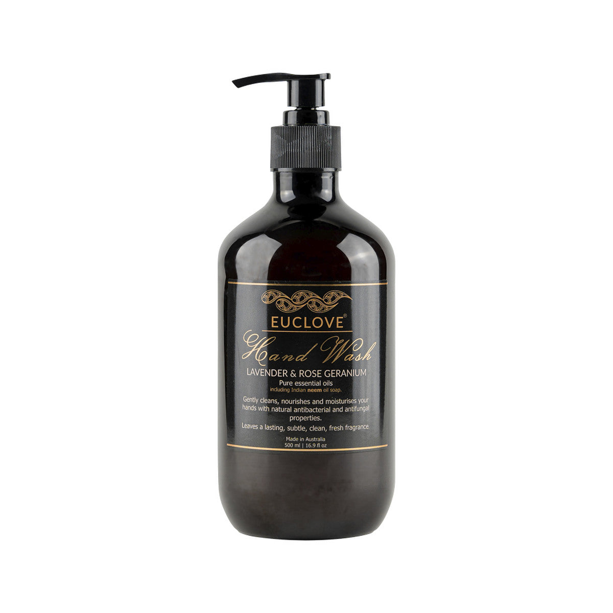 Euclove Hand Wash Lavender & Rose Geranium Pump 500ml EUCLOVE