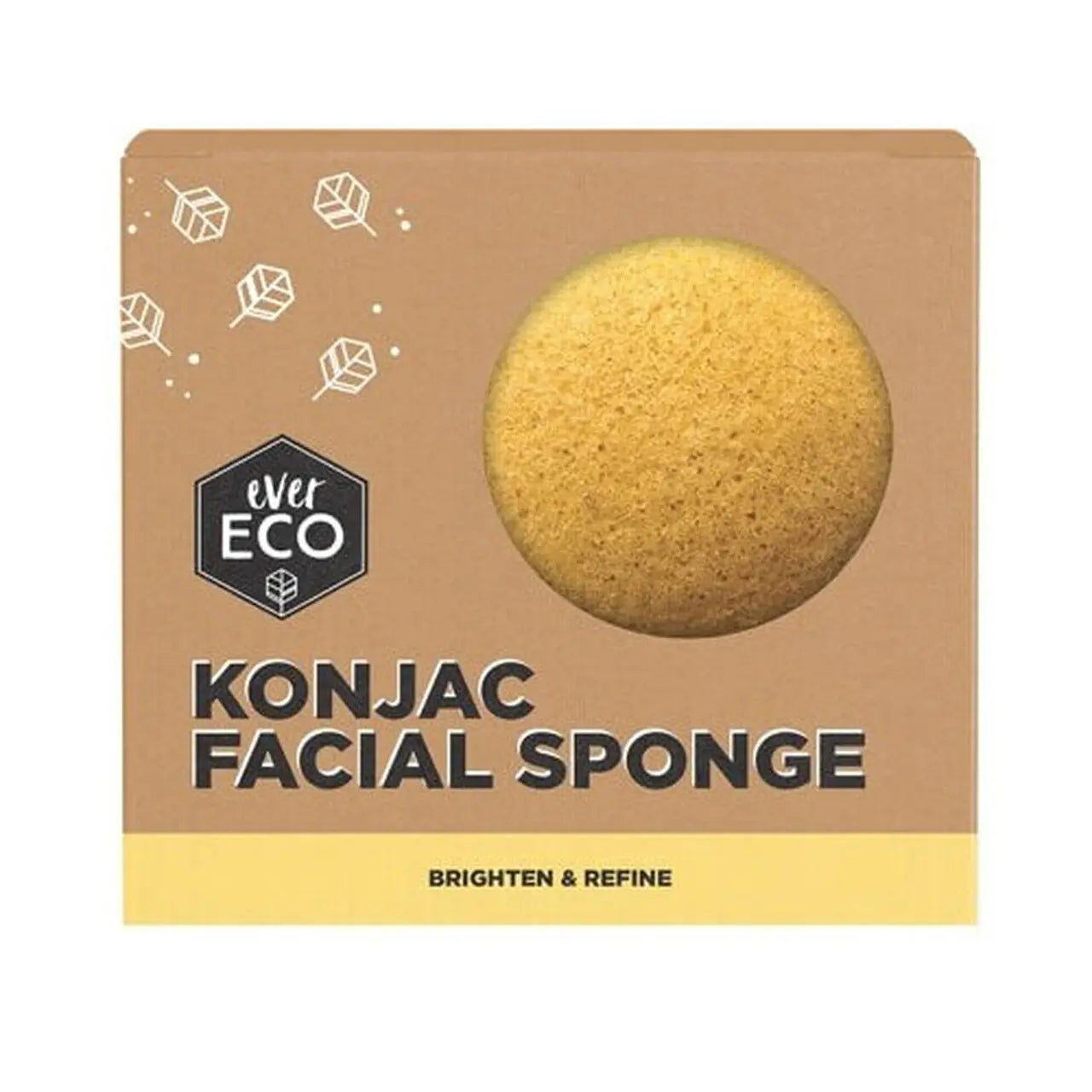 EVER ECO Konjac Facial Sponge Turmeric 1 EVER ECO