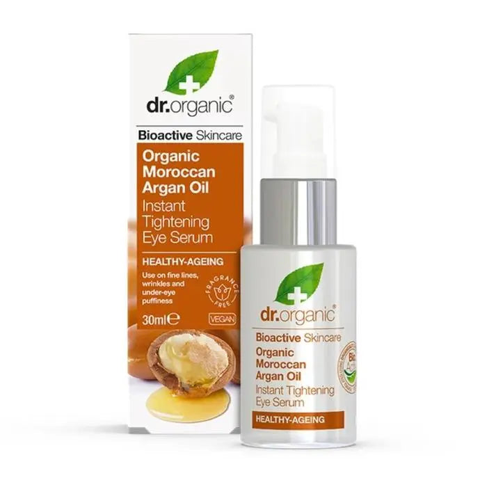 DR ORGANIC Eye Serum Instant Tightening Organic Moroccan Argan Oil 30ml DR ORGANIC