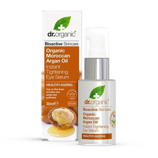 DR ORGANIC Eye Serum Instant Tightening Organic Moroccan Argan Oil 30ml DR ORGANIC
