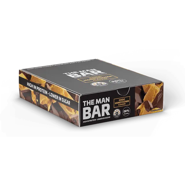 The Man Bar Choc Honeycomb 50g x 10 Pack