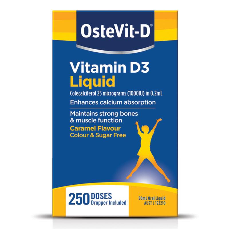 OsteVit-D (Vitamin D 1000IU/0.2ml) Liquid 30ml + Bonus 20ml - Cutprice Online