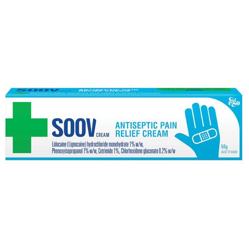 Ego Soov Antiseptic Pain Relief Cream 50g - Cutprice Online