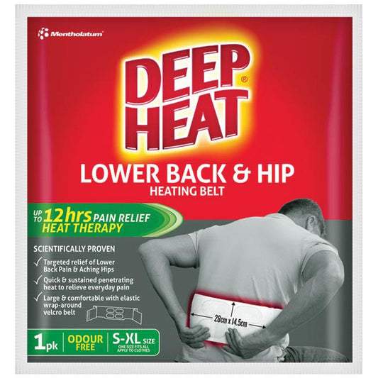 Deep Heat Lower Back & Hip Heating Belt 1 Pack - Cutprice Online