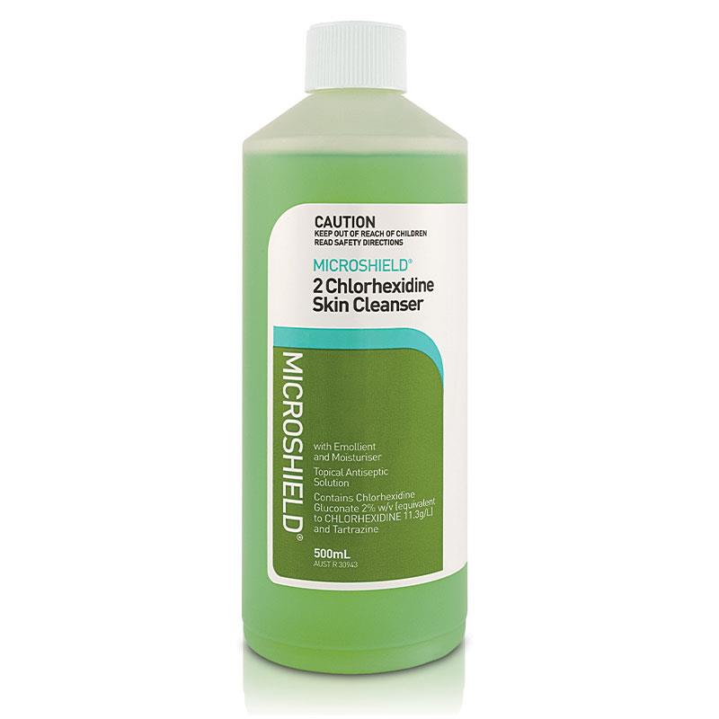 Microshield 2 Chlorhexidine Skin Cleanser 500ml - Cutprice Online