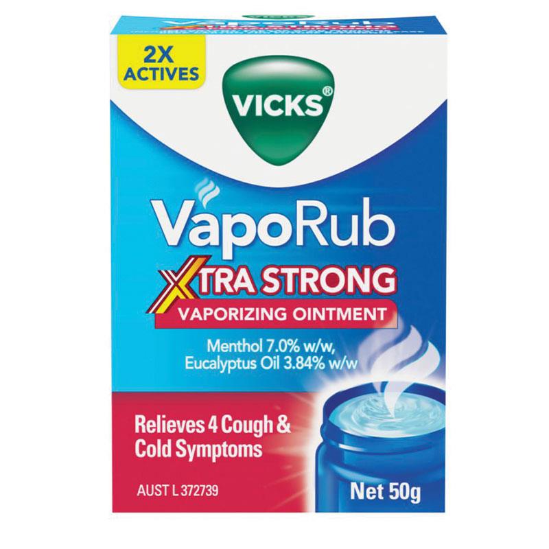 Vicks VapoRub Xtra Strong Vaporizing Ointment 50g - Cutprice Online