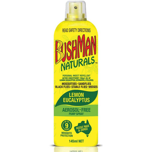 Bushman Naturals Lemon Eucalyptus Pump Spray 145ml - Cutprice Online
