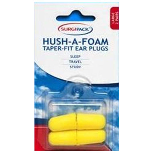 Surgipack 6953 Ear Plugs Hush Taper Large 2 pair - Cutprice Online