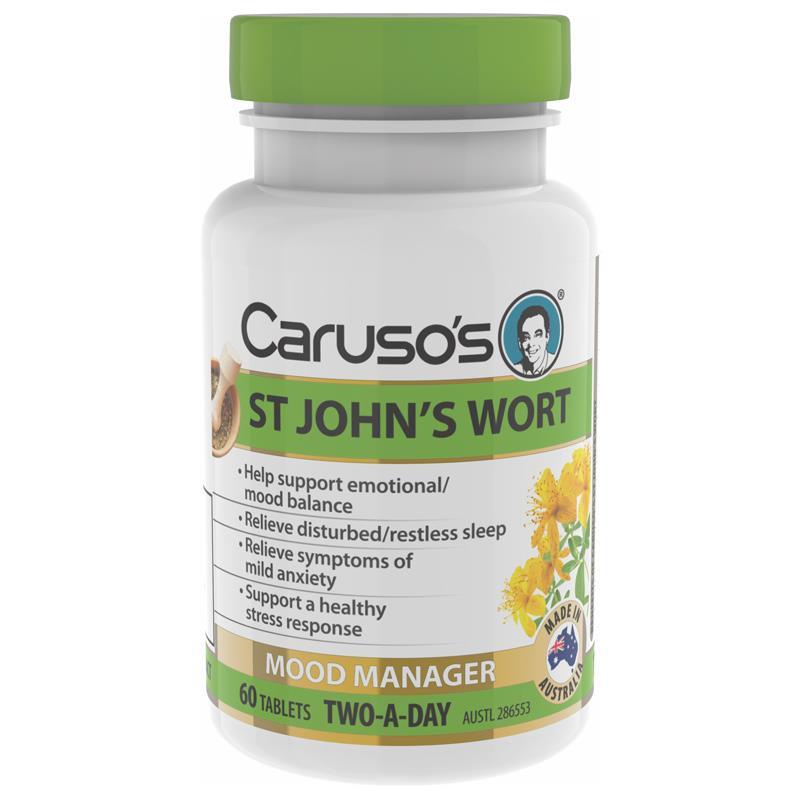 Caruso's Natural Health St Johns Wort 60 Tablets - Cutprice Online