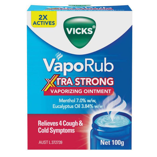 Vicks VapoRub Xtra Strong Vaporizing Ointment 100g - Cutprice Online