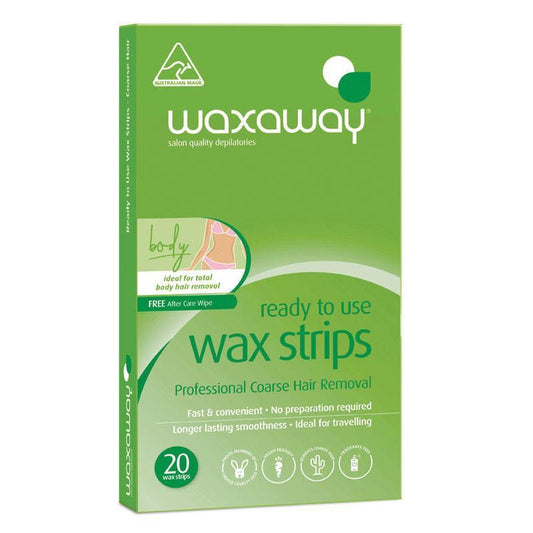 Waxaway Ready To Use Wax Body 20 Strips - Cutprice Online