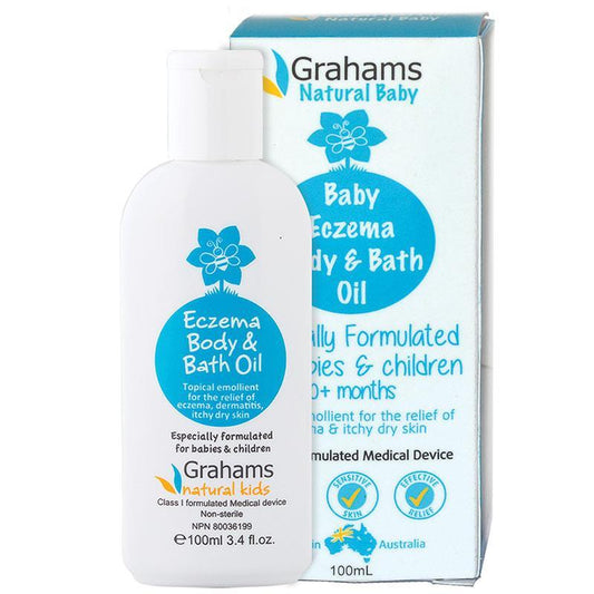 Grahams Natural Baby Eczema Body and Bath Oil 100ml GRAHAMS