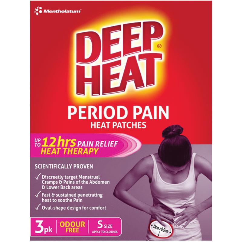 Deep Heat Period Pain Heat Patches 3 Pack - Cutprice Online