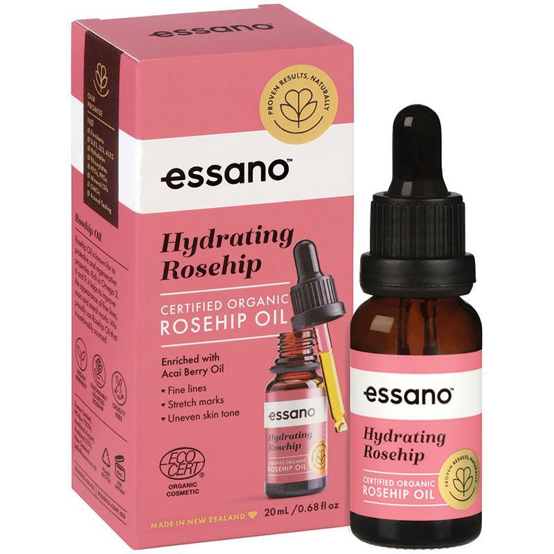 Essano Rosehip Certified Organic Rosehip Oil 20ml - Cutprice Online