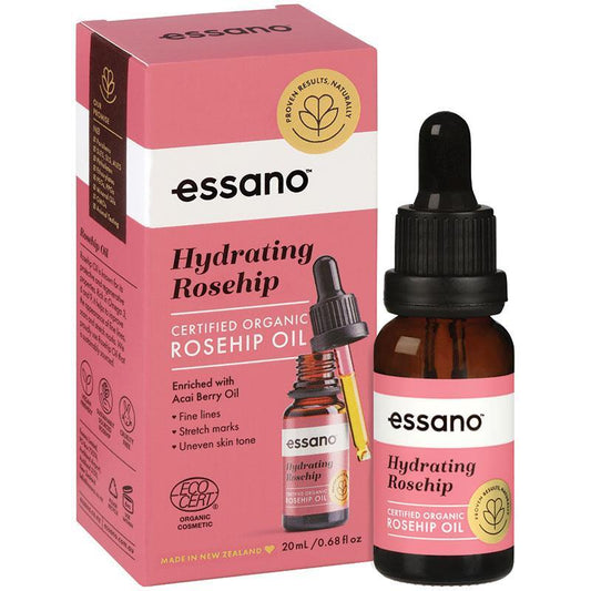 Essano Rosehip Certified Organic Rosehip Oil 20ml - Cutprice Online