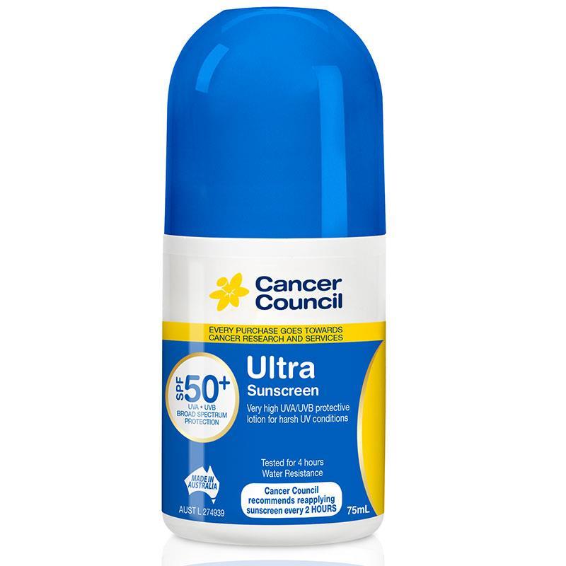 Cancer Council SPF 50+ Ultra 75ml Roll on - Cutprice Online
